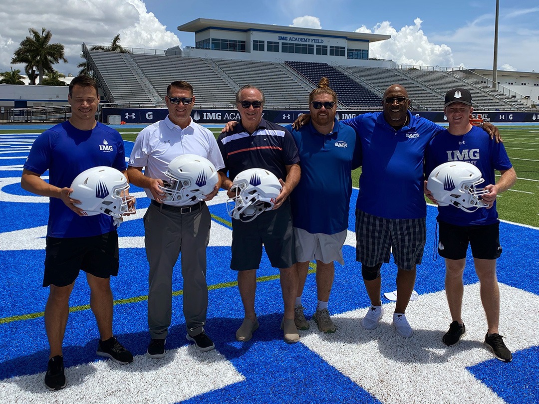 IMG Academy purchases SAFR Helmet Covers to reduce the risk of football
